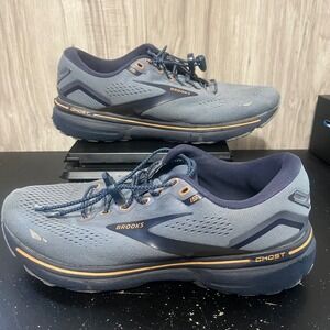 Brooks Ghost 15 Shoes Mens Size 7.5 D Navy Running Sneakers Athletic Comfort
